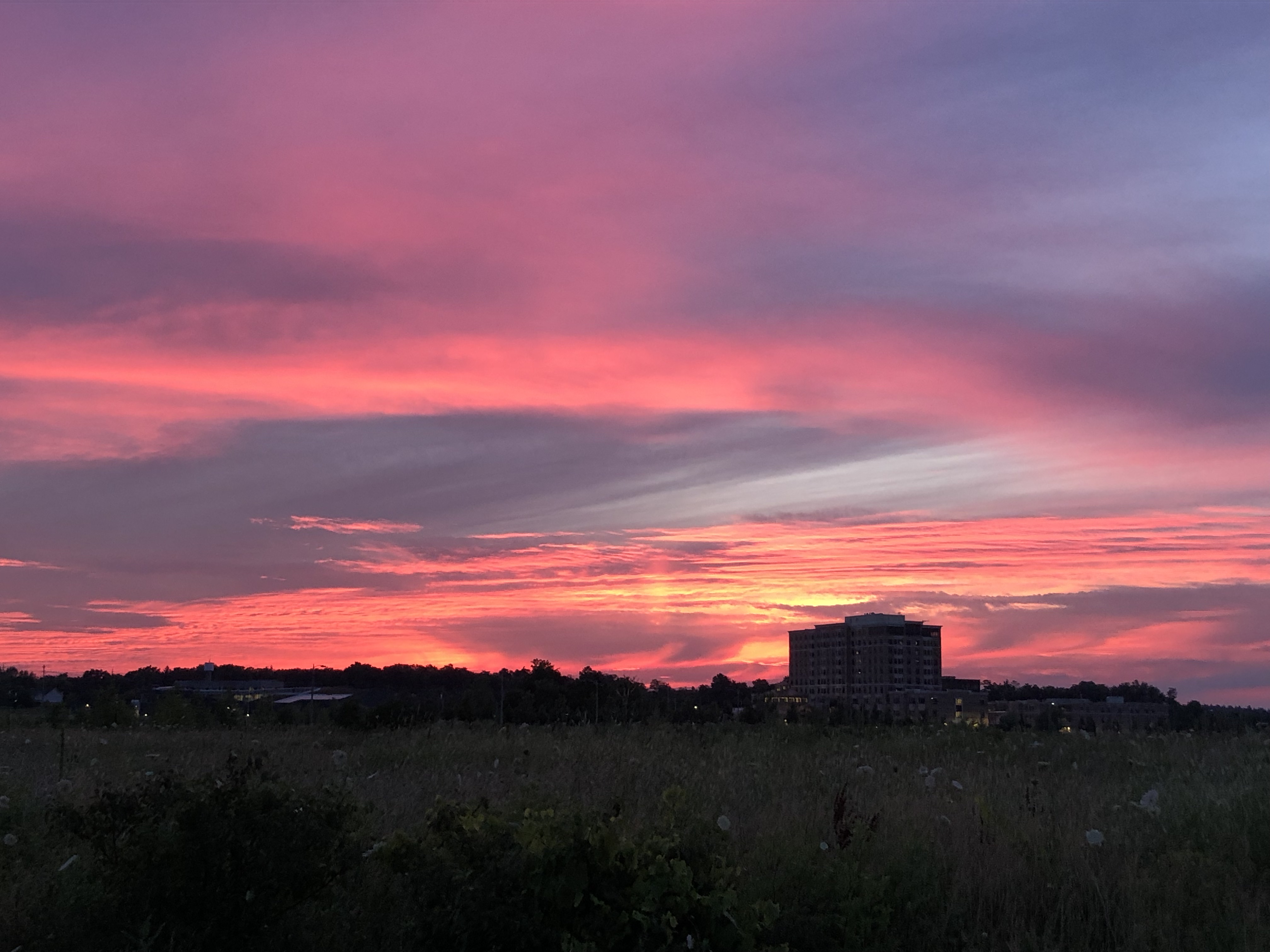 A mesmerizing sunset in Waterloo, Canada.
