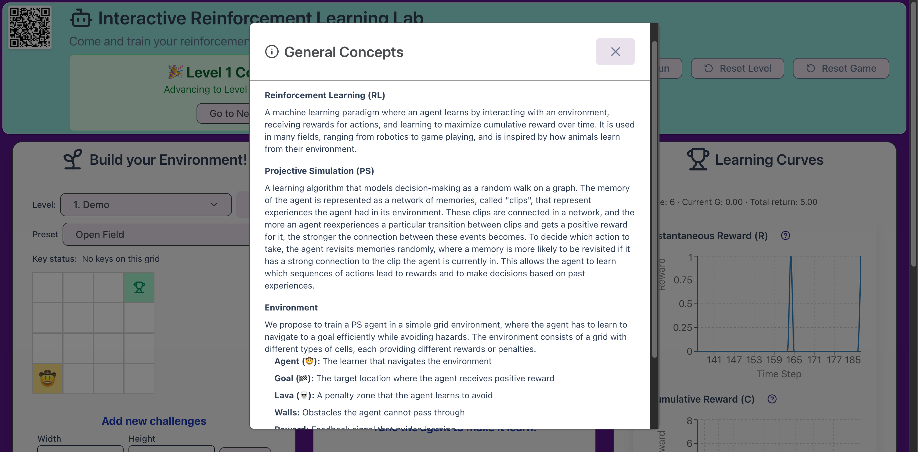 General information about reinforcement learning.